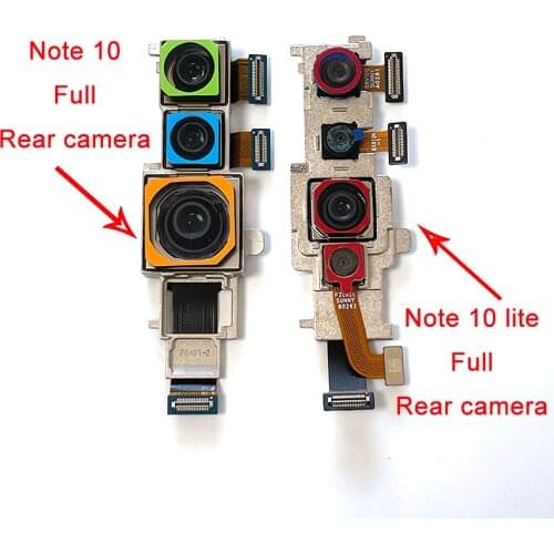 Original For Xiaomi Mi note 10 Lite Rear Camera Front Camera For Mi note 10 Pro note10 Big Camera+Wide Angle+Macro+Depth filed