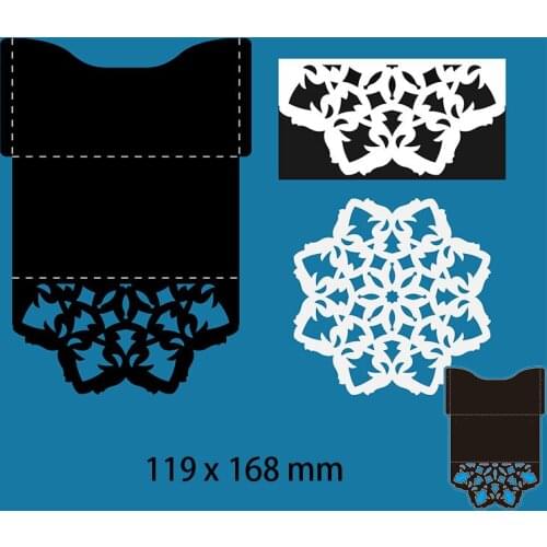 Cutting Dies Snowflake Hollow Envelope Metal for DIY Scrapbooking Photo Album Embossing Paper Card