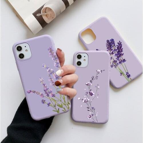Simple Lavender Flower Funda For Xiaomi Redmi Mi Note 9 9S 9C 9A 8 8T 10 10S 10T 11 7 5 Lite Pro Max Poco F3 X3 NFC M3 Pro Case
