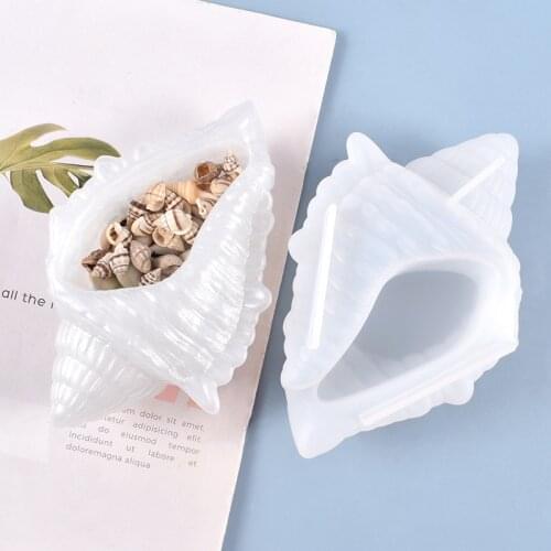 Conch Box Molds Trinket Box Molds Silicone Mold Sweet Storage Epoxy Resin Box Making Home Decoration Craft Resin Art Supplies