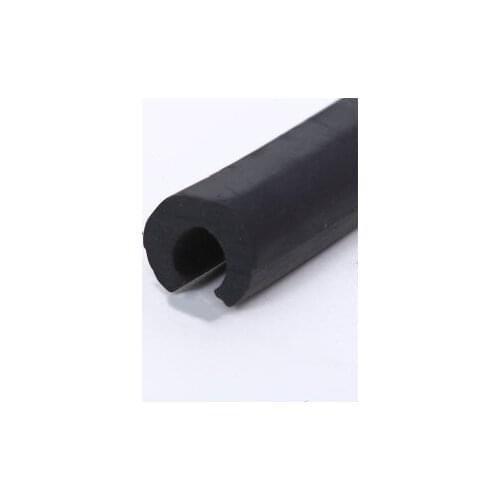 Rubber Sealing U Strip for 13-16mm thick Glass Metal Car Wood Panel Board Edge Encloser Shield Black