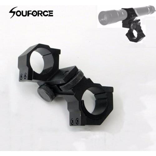 High Quality Double Ring Mount Diameter 25.4/30mm with Adjustable Elevation fit Hunting Scopes Flashlight and Weapon Light