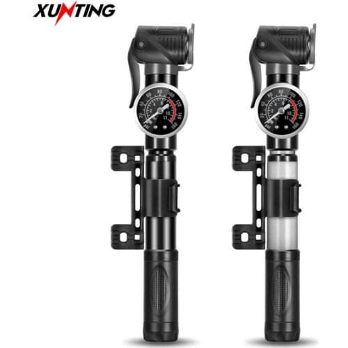 Xunting Portable Bicycle Pump Mini Hand Pump Cycling Air Pump Ball Toy Tire Inflator Schrader Bicycle Mountain Bike Super Pumps
