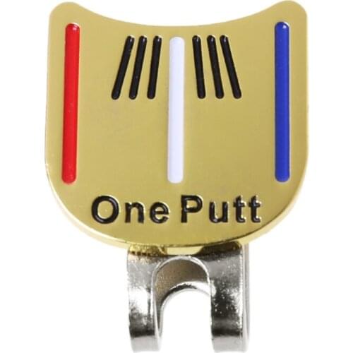 Golf Cap Clips Ball Aiming Marker Removable Metal Professional Training Supplies
