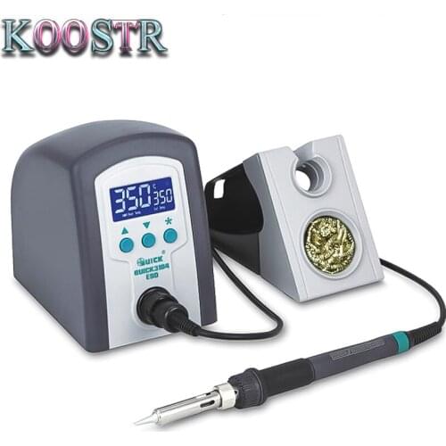 220V QUICK 3104 Lead - Free Soldering Iron 80W LED Digital Display ESD Soldering Station