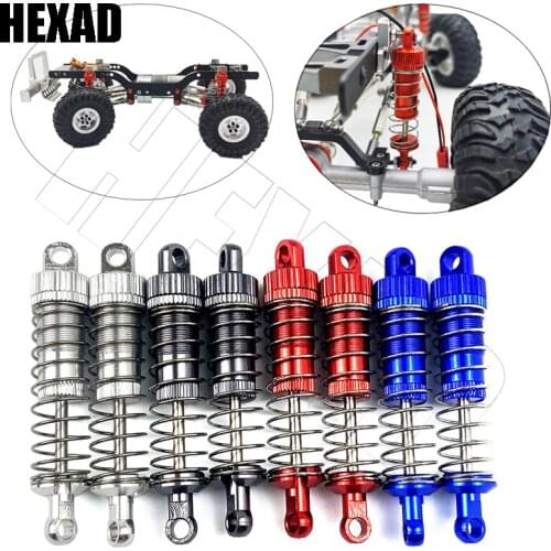 4Pcs Metal Hydraulic Shock Absorber Oil Damper for WPL C14 C24 C34 C44 MN Model D90 D91 99 99S Hs 18311 18312 RC Car