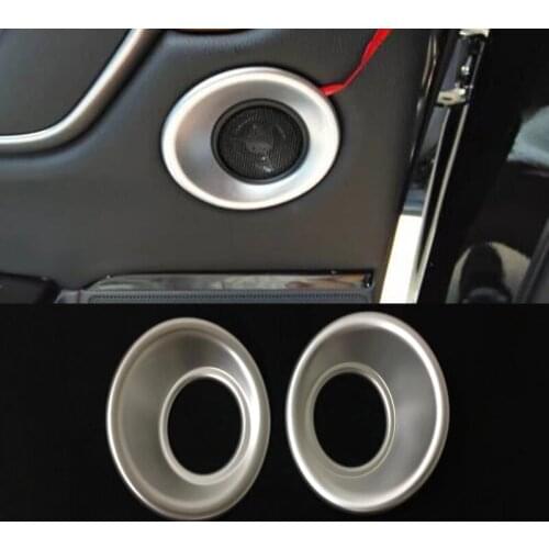 For Honda CRV CR-V 2017 2018 ABS Matte Car Interior Tail Rear Door Audio Stereo Speaker Panels Ring Loudspeaker Cover Trim