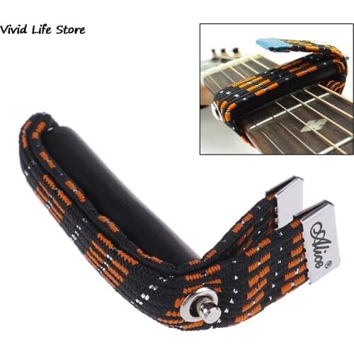 Guitar Capo on/with/for Folk/Classical/Electric Guitar Capotrast Elastic Multifunctional Spreading