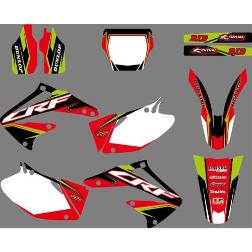 Motorcycle Team Graphic & Backgrounds Decal Stiker Kits for HONDA CRF450 2002-2004