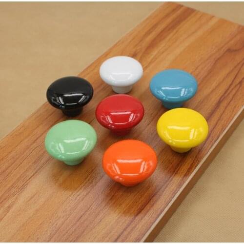 LCH Classtic Ceramic Candy color ceramic knob 32MM 38MM CERAMIC KNOB Cabinet Handle Door Pull used for kids Children Room