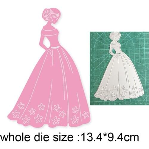 Metal cutting dies cut die mold Dress African woman decoration Scrapbook dies paper craft knife mould blade punch stencils dies