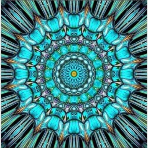 Region Mandala DIY Cross Stitch Embroidery 11CT Kits Needlework Craft Set Printed Canvas Cotton Thread Home Design