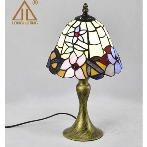 Tiffany Table Lamp E27 Baroque Bedroom Bedside Lamp Creative Fashion Retro Table Lamp
