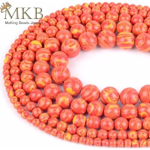 Wholesale Round Orange Stripe Agates Stone Beads For Needlework 4 6 8 10 12mm Spacer Beads Diy Bracelet Necklace Jewelry Making