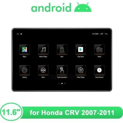 JOYING Android Car Radio Stereo Head unit GPS Navigation 1920*1080 4GB 64GB Carplay For Honda CR-V CRV 2007 2011With Big Screen