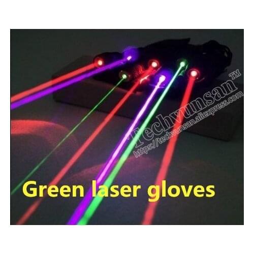 Green laser gloves Stage glove Performance glove Laser dance equipment Laser display products party KTV Stage equipment
