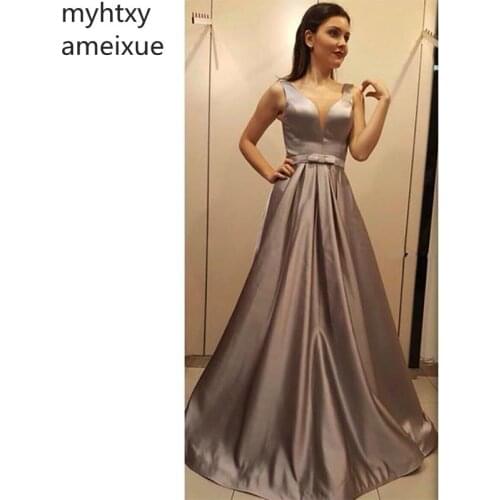 2021 Evening Gowns Simple Cheap Evening Dresses A-line Floor Length Sleeveless Long Dressess Pleat Custom Made Robe De Soiree