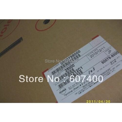 0500798000 CONN TERM FEMALE 26-28AWG TIN 50079-8000 MOLEX Connectors terminal housing 100% new and original parts 500798000