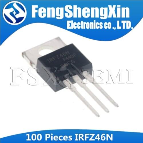 100PCS IRFZ46N TO-220 IRFZ46 TO220 IRFZ46NPBF Power MOSFET