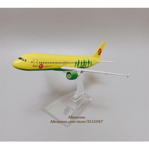 16cm Air Russian Siberia S7 Airlines Airbus 320 A320 Airways Airlines Metal Alloy Airplane Model Plane Diecast Aircraft