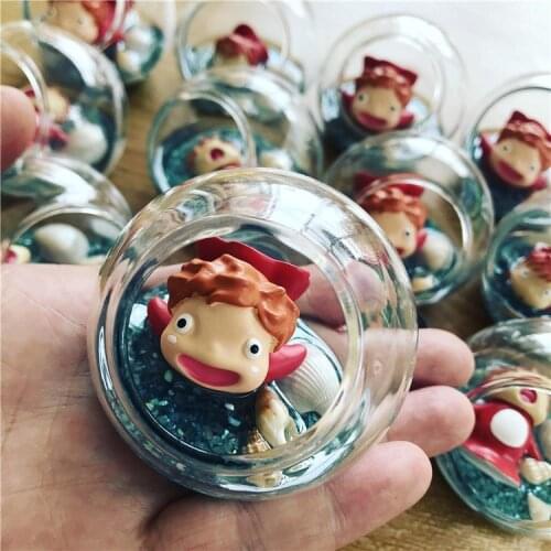 6Cm/Pcs Ponyo On The Cliff Japan Cute Surprise Dolls Anime Action Figure Model Toys For Girls Kids Toys Gifts Hot Toys