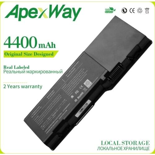 Apexway 4400mAh Laptop Battery for Dell Inspiron 1501 6400 E1505 for Latitude 131L for Vostro 1000 312-0461 RD859 GD761 UD267