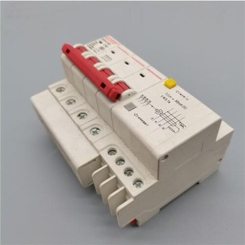4P Household small leakage switch dz47le-63 air switch with leakage air switch circuit breaker 6A 10A 16A 20A 25A 32A 40A 50A63A