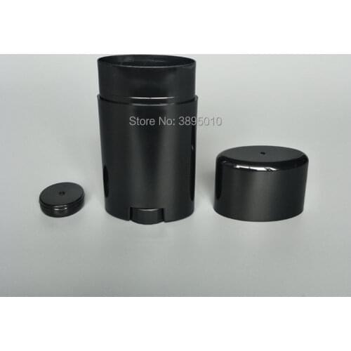 50g black Plastic Empty Lip Balm Tubes Deodorant Containers Clear Lipstick Fashion Lip Tubes F575
