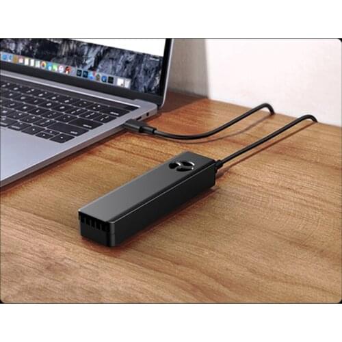 Dual Protocol M.2 SSD Case Support M2 NVMe Sata SSD Disk with Fan For PCIe B+M