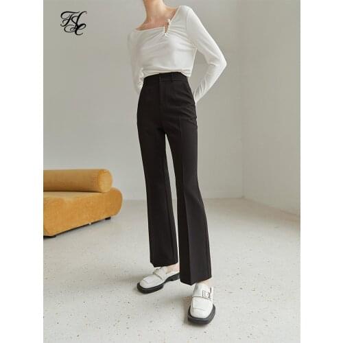 Женские брюки клеш FANSILANEN China At AliExpress