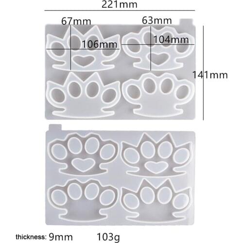 Clear Silicone Candle Mold Handmade Pendants DIY Resin Casting Mould for Jewelry