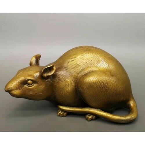 Chinese Old copper handmade Build mouse