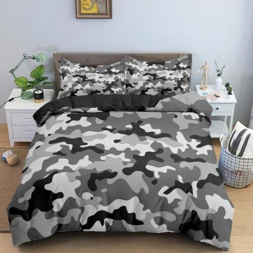 Multicolor Camouflage Print Bedding Set Quilt Bedspread Duvet Cover (Twin Full Queen King Size)