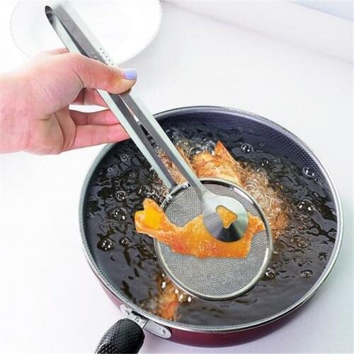 1pcs Kitchen Accessories French Fry Food Strainer Scoop Colander Drain Scoop Gadgets for Kitchen Tools Accesorios De Cocina-S