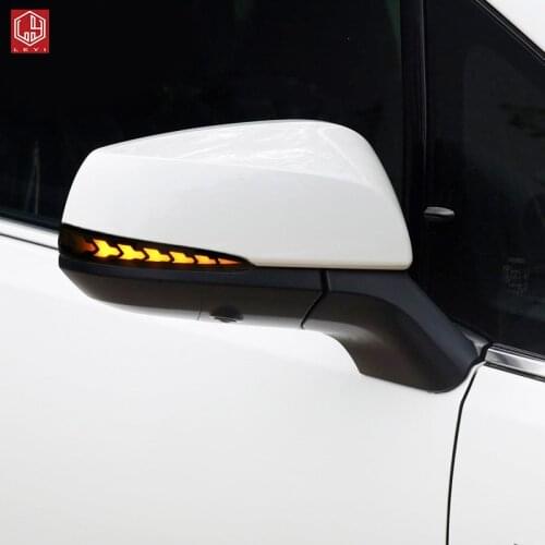 LEYI for alphard 2015 2019 Rearview mirror running water turn signal with LED light Replacement installationcar Accessories