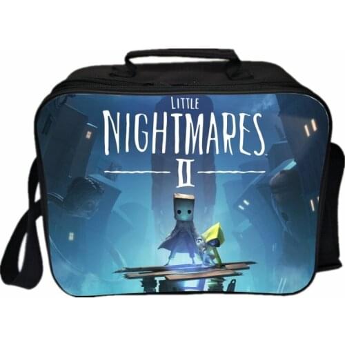 Little Nightmares 2 Lunch Box Camping Shoulder Bag Handbags Portable Insulated Little Nightmares Lunch Bag for boys girls kids