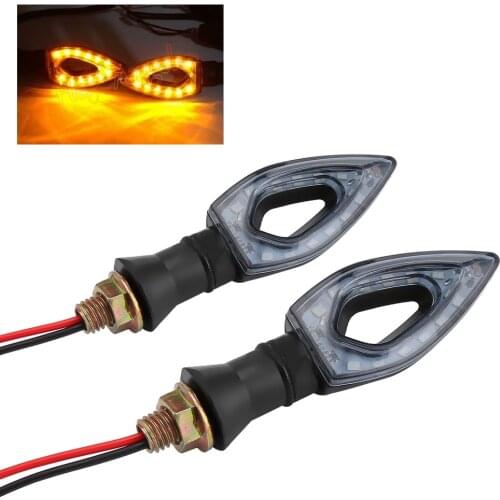 2pcs 12V Flashing Motorcycle LED Turn Signal Light Led Indicator Light Rhombus Hollow Amber Blinker Lamp for yamaha Benelli