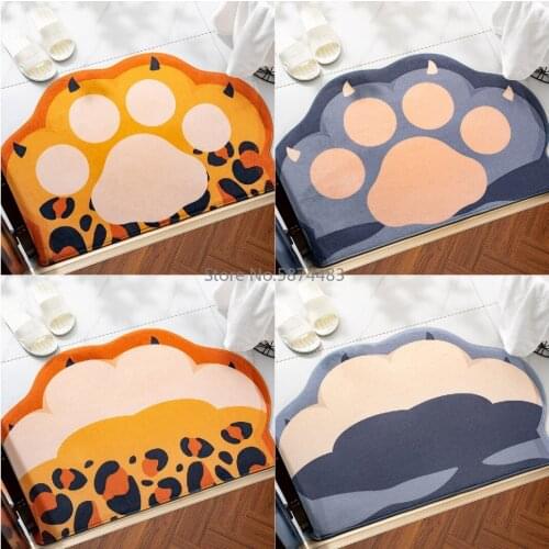 Cartoon Special-shaped Falai Velvet Cushion Cute Pet Cute Cat Small Fresh Carpet Living Room Bedroom Balcony Bedside Blanket