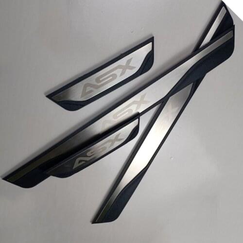 Car Door Sill Scuff Plates For Mitsubishi ASX 2013 2015 2016 2017 2019 Guad Threshold Protecto Stainless Steel Auto Styling