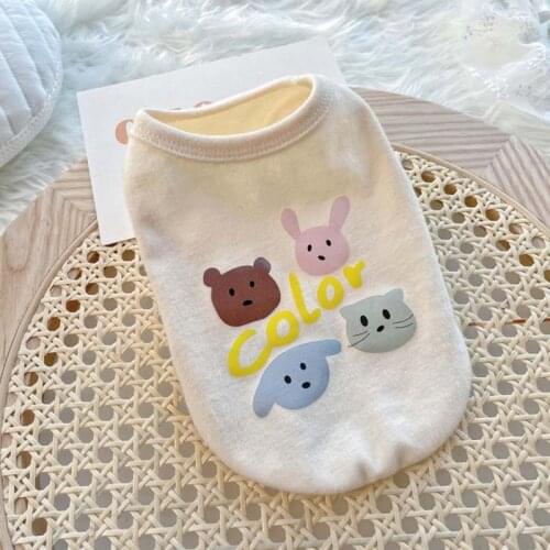 Pet clothes dog clothes spring and summer thin clothes cute cartoon two-legged clothes Teddy than panda puppy clothes