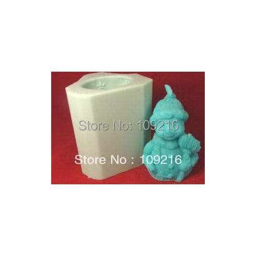 Wholesale!!!3D Frosty The Snowman (LZ0017) Silicone Handmade Candle Mold Crafts DIY Mold
