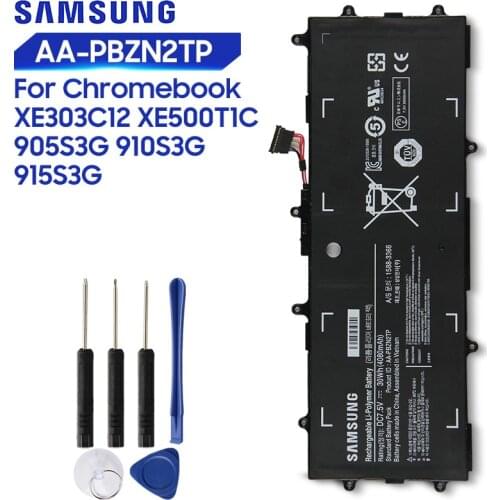 Original Replacement Samsung Battery For Chromebook XE303C12 910S3G 915S3G XE500T1C 905S3G AA-PBZN2TP Genuine Tablet Battery