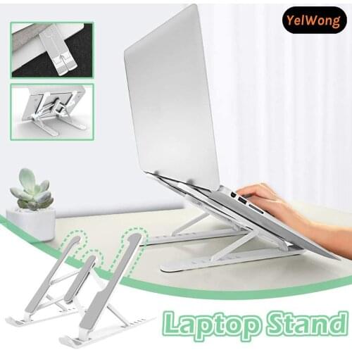YelWong Laptop Stand Tablet Holder Bracket Non-Slip Notebook Holder Mini Adjustable Stand For Macbook iPad Huawei DELL HP