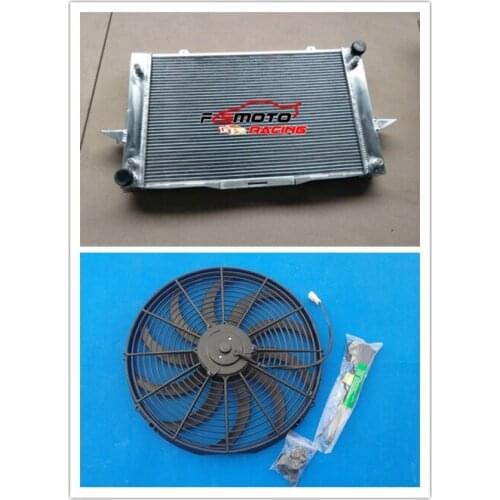 Full Aluminum Racing Radiator + FAN For Volvo 850 94-97 C70 S70 1998 V70 2004 2.3 2.4 2.5