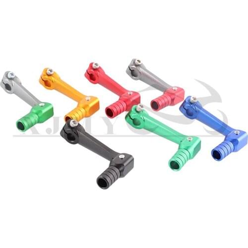Foldable cnc motorcycle aluminum gear lever suitable for kayo t2 t4 t4l atv off-road vehicle pit bike gear lever