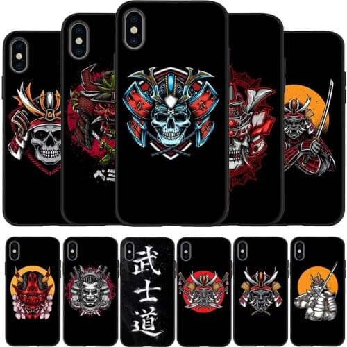 Japan The Samurai Ninja Black TPU Silicone Soft Phone Case For iPhone 11 12 Pro X XR XS MAX 5 6 7 8 Plus SE 2020