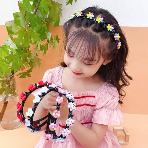 2021 New Fashion Cartoon Flower Animal Fruits Bangs Clip Headband Headband for Women Girl Hair Accessories Headwear