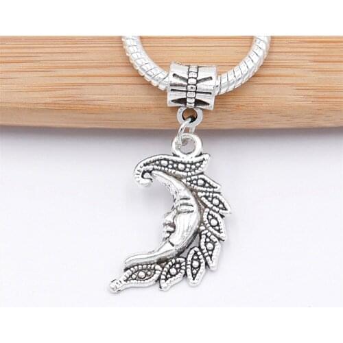 12pcs Retro Beads Pendants Fit for Pandora Style Bracelet Charms Necklace DIY Jewelry Making