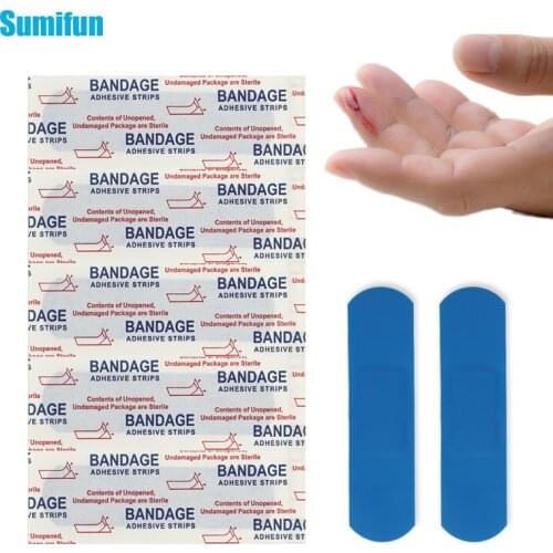 4/8/20pcs Blue Waterproof Band Aid Bandages Sticker Wound Dressings Wound Anti-infection Adhesive Medical Anti-Bacteria Pads