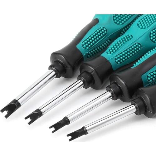 4 Pcs 8cm Long Nonslip Handle Magnetic Spanner Head Screwdriver Set Hand Tool
